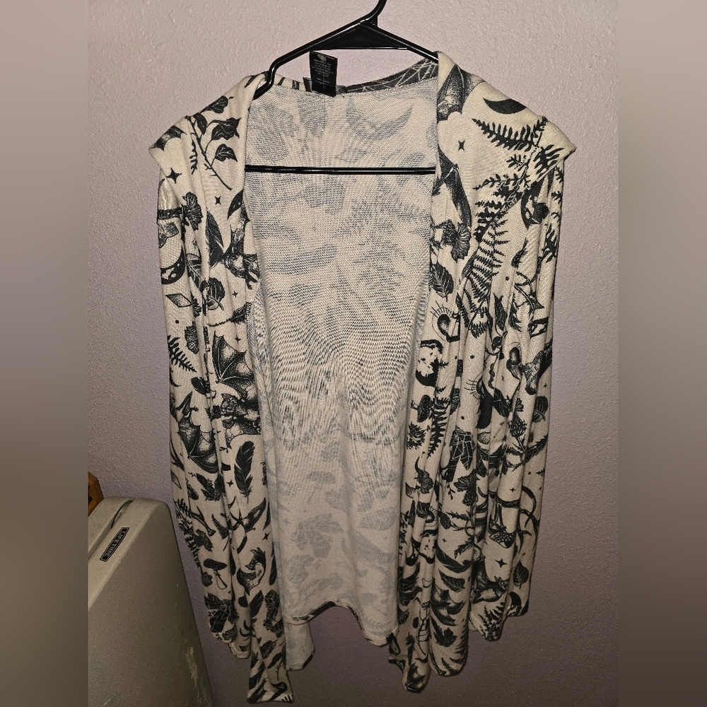 Midnight Hour Witchy Goth Hooded Cardigan